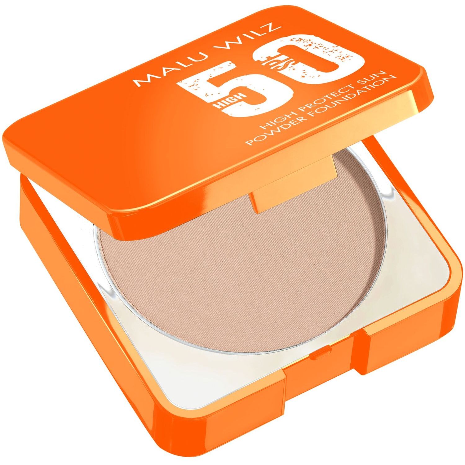 Тональная пудра для лица Malu Wilz High Protect Sun Powder Foundation SPF50, тон 60 (холодный беж), 11,5 г - фото 1