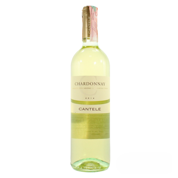Вино Cantele Chardonnay, біле, сухе, 0,75 л - фото 1