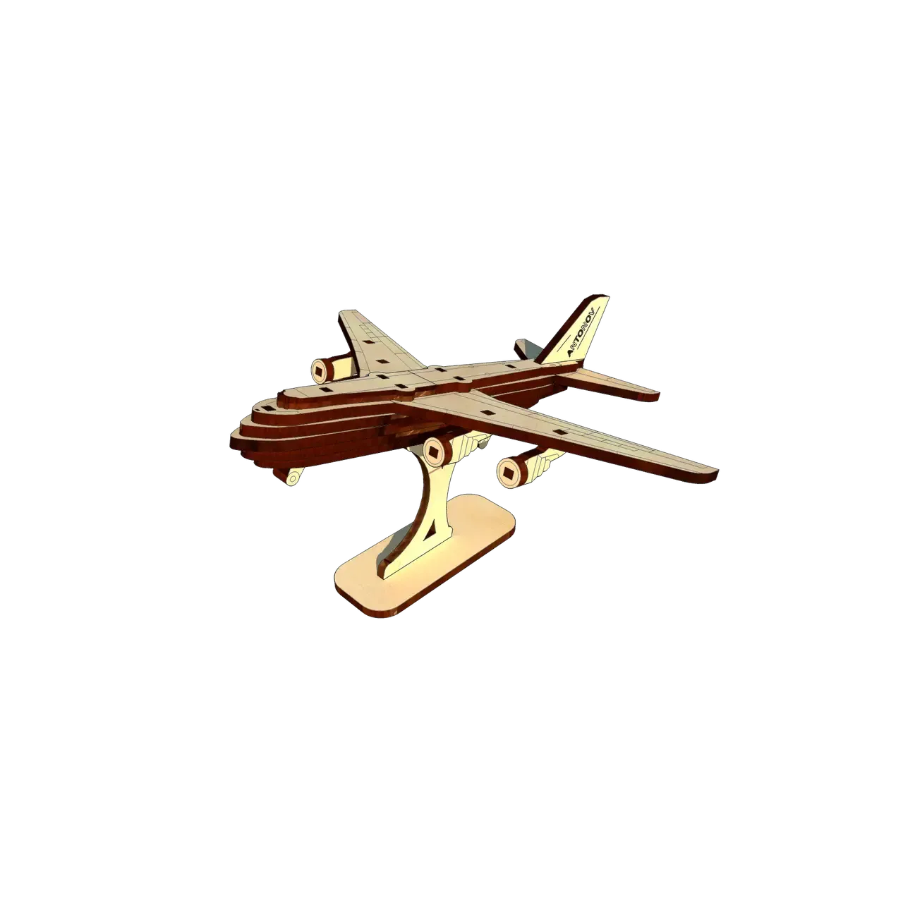 Механический 3D Пазл UGEARS самолет Руслан - фото 3