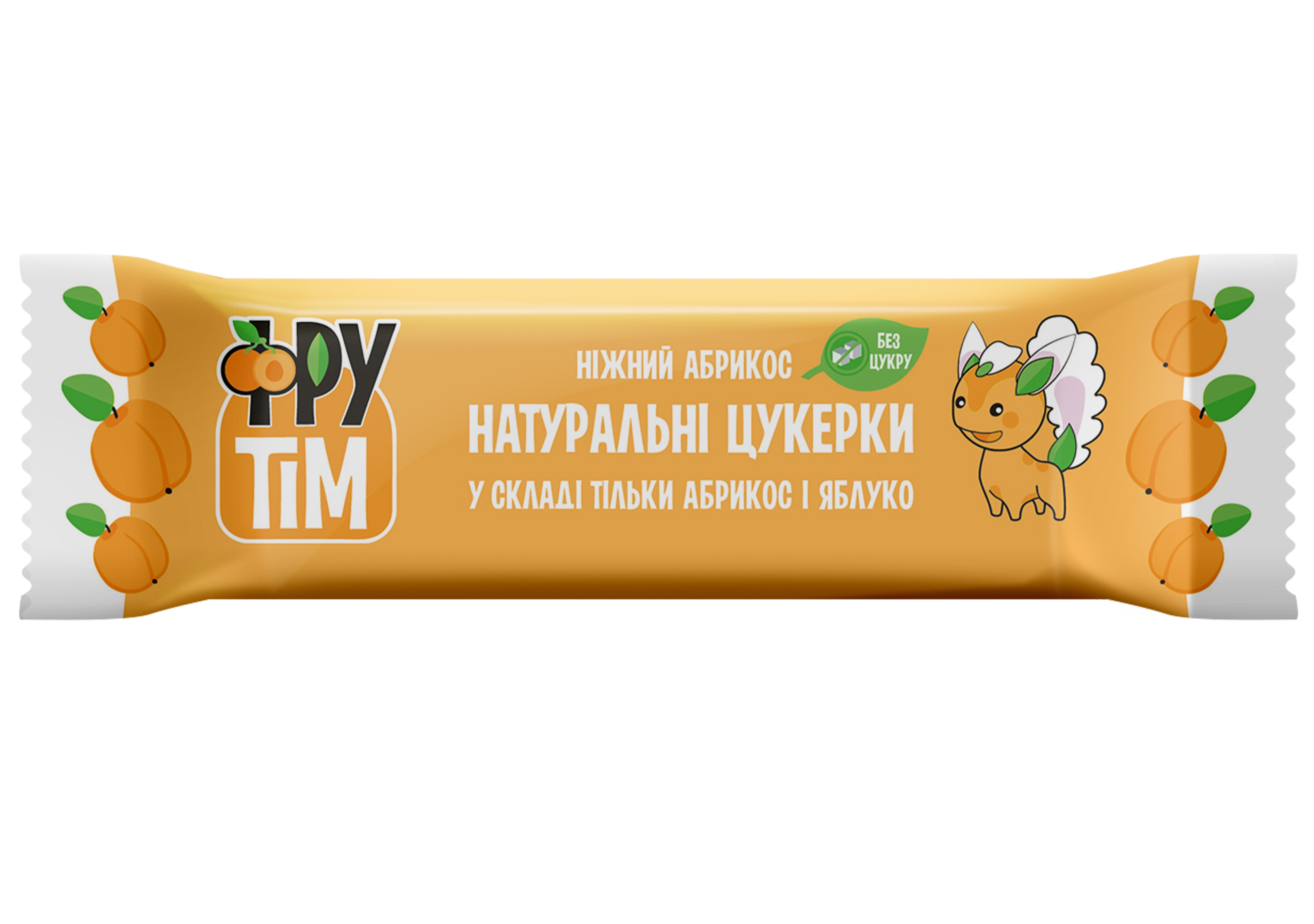 Натуральні цукерки Фрутім, яблучно-абрикосові, 50 г - фото 1