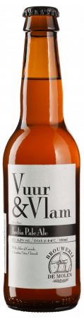 Пиво Vuur & Vlam, De Molen, 6,2%, з/б, 0,33 л - фото 1