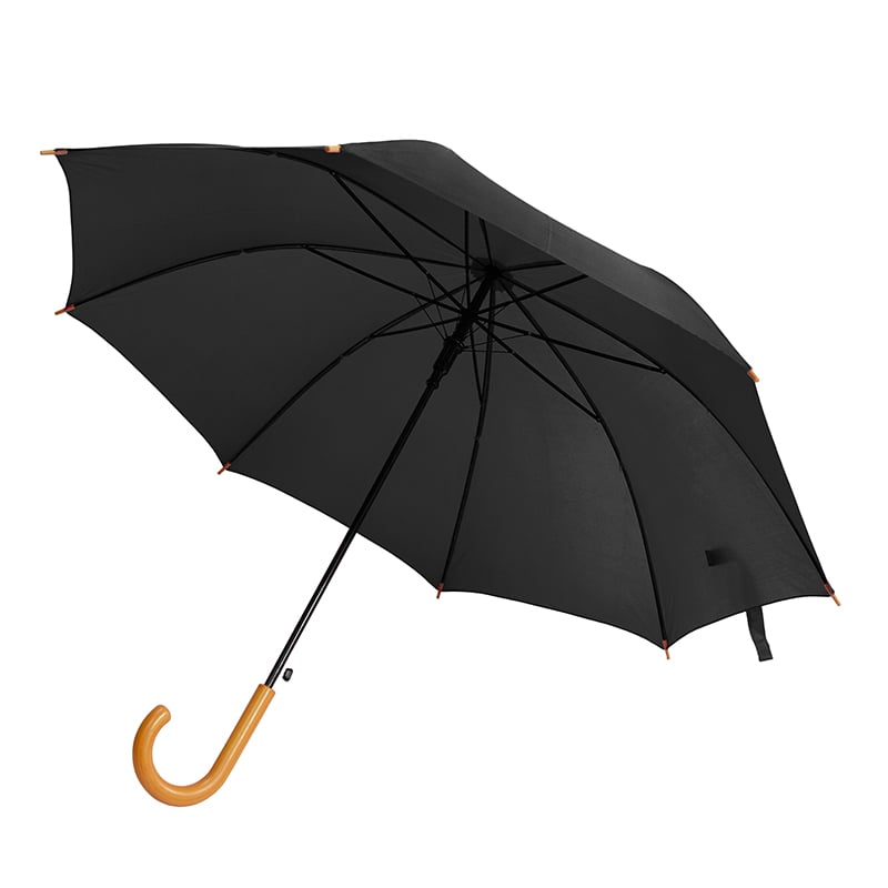 Зонт-трость Bergamo Promo, черный (45100-3) - фото 1
