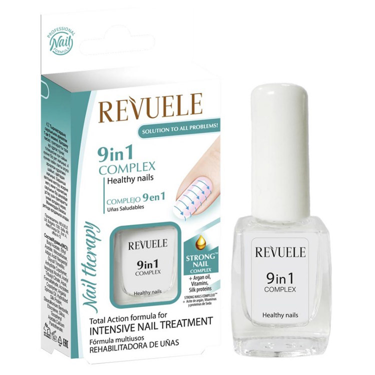 Комплекс 9 у 1 Revuele Nail Therapy Здорові нігті, 10 мл - фото 1