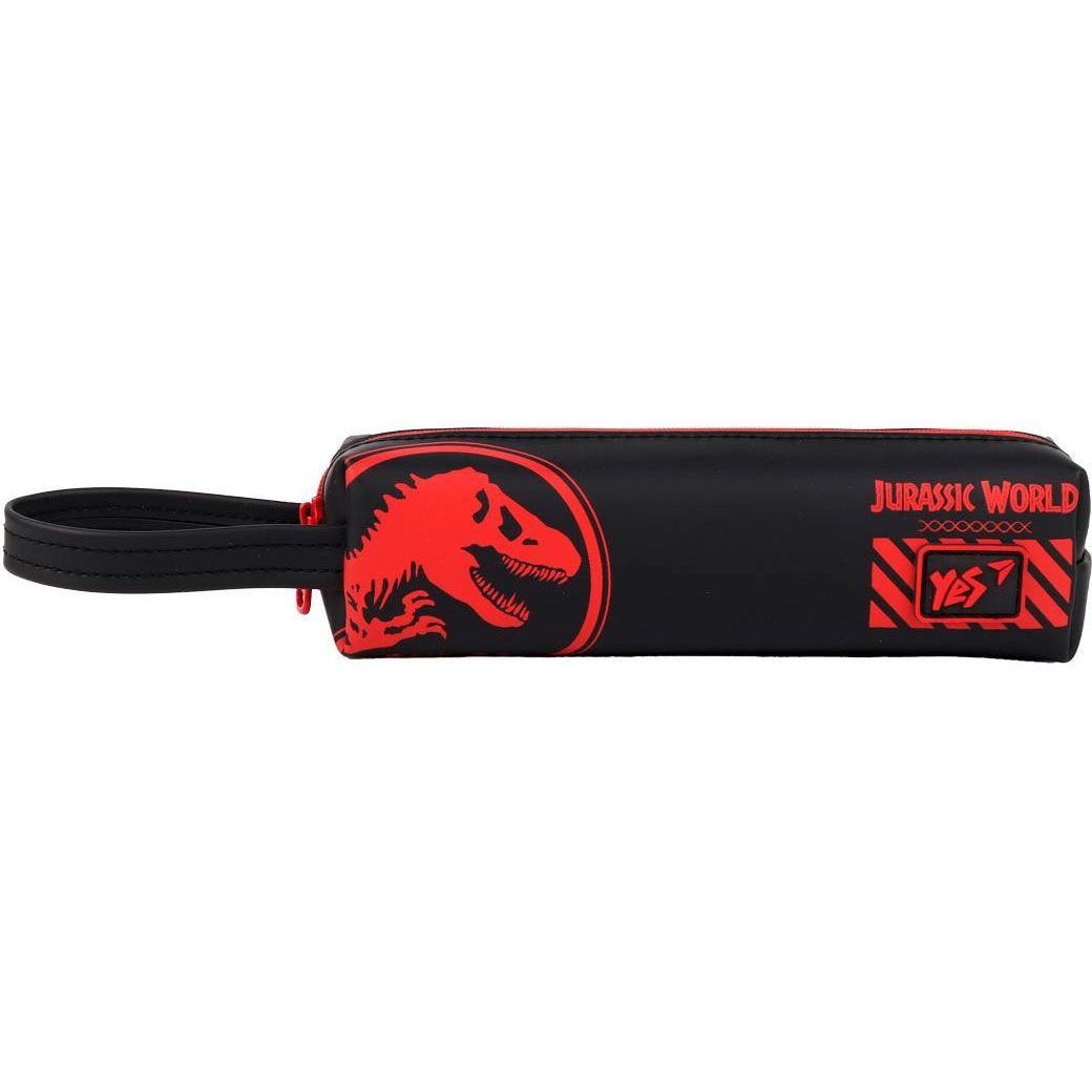 Пенал м'який Yes TP-05 Jurassic World, 5х20х5 см, чорний із червоним (533267) - фото 1