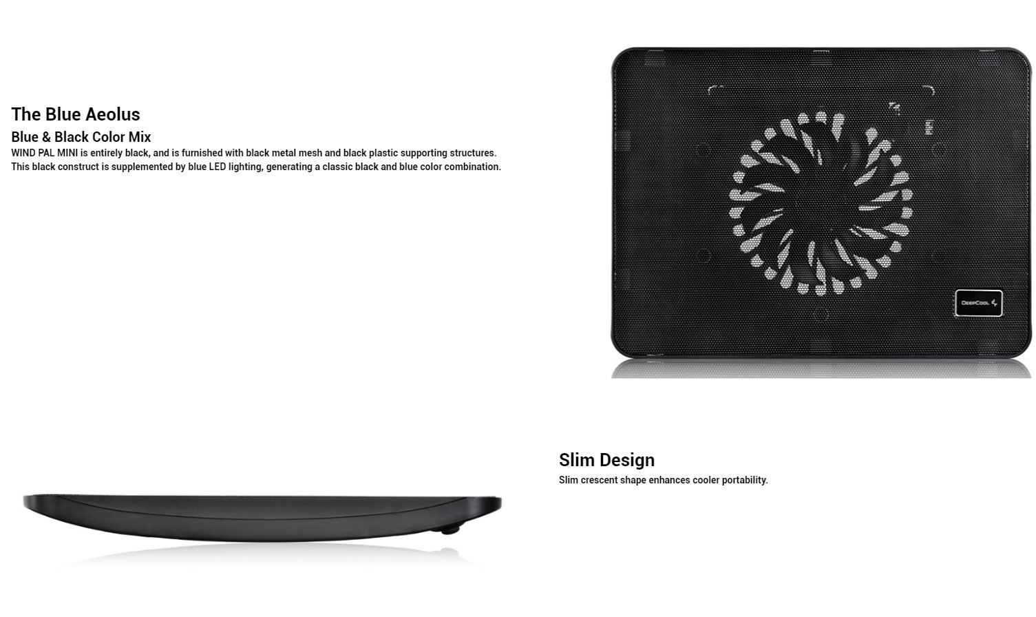 Охолоджувальна підставка для ноутбука DeepCool WindPal 2x140 мм 15.6 дюймів  - фото 2