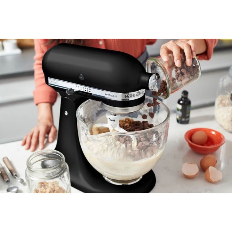 Планетарний міксер KitchenAid Artisan 4.8 л чорний (5KSM125EOB) - фото 7