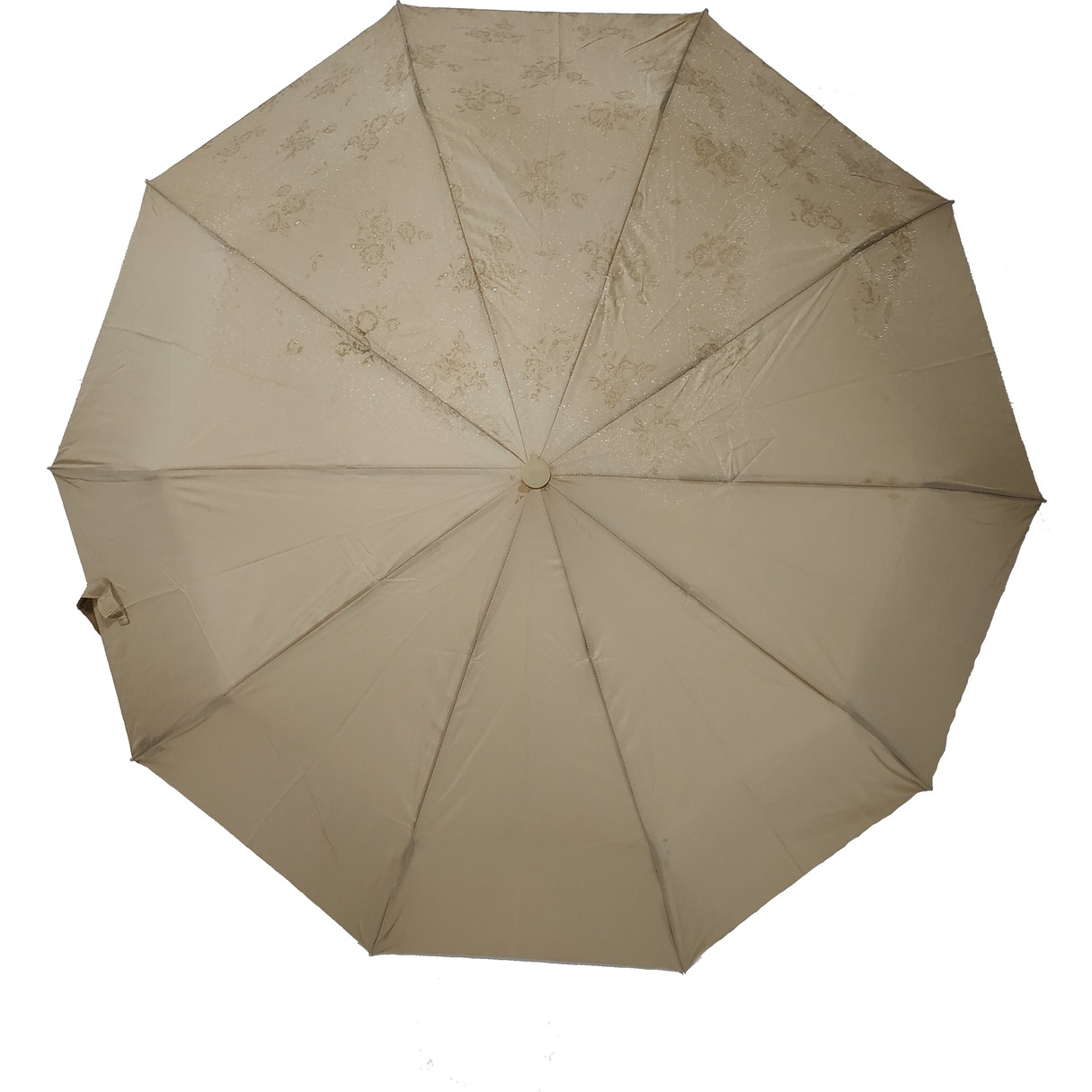 Женский складной зонтик полуавтомат Bellissimo 99 см бежевый - фото 1
