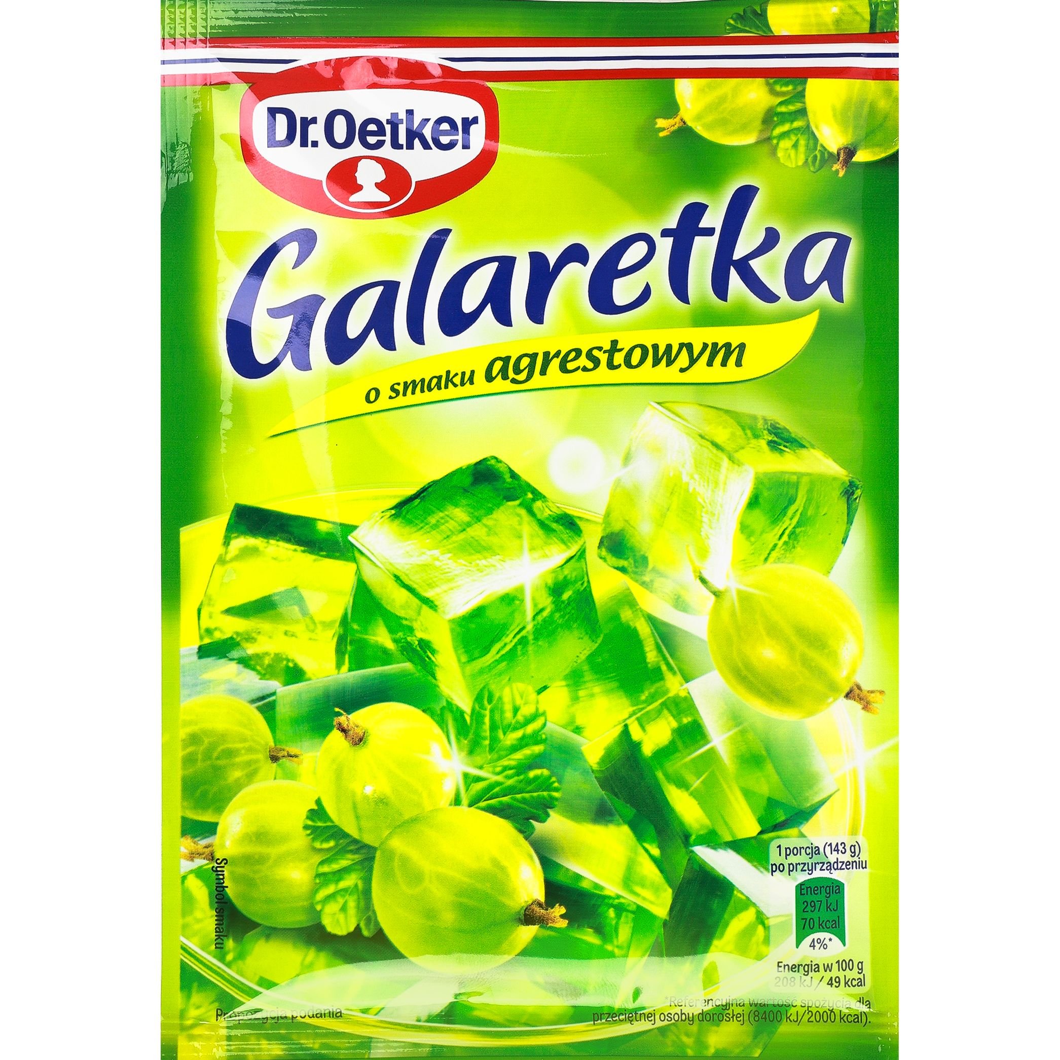 Желе Dr.Oetker Galaretka зі смаком аґрусу 72 г - фото 1