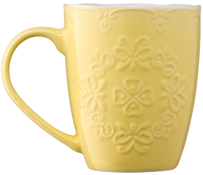 Чашка Ardesto Barocco, 330 мл, жовтий (AR3458Y) - фото 4
