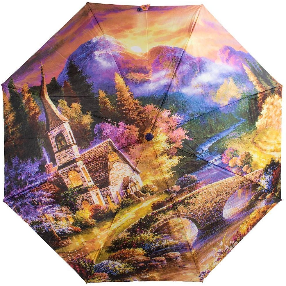 Женский складной зонтик полуавтомат Lamberti 103 см разноцветный - фото 1