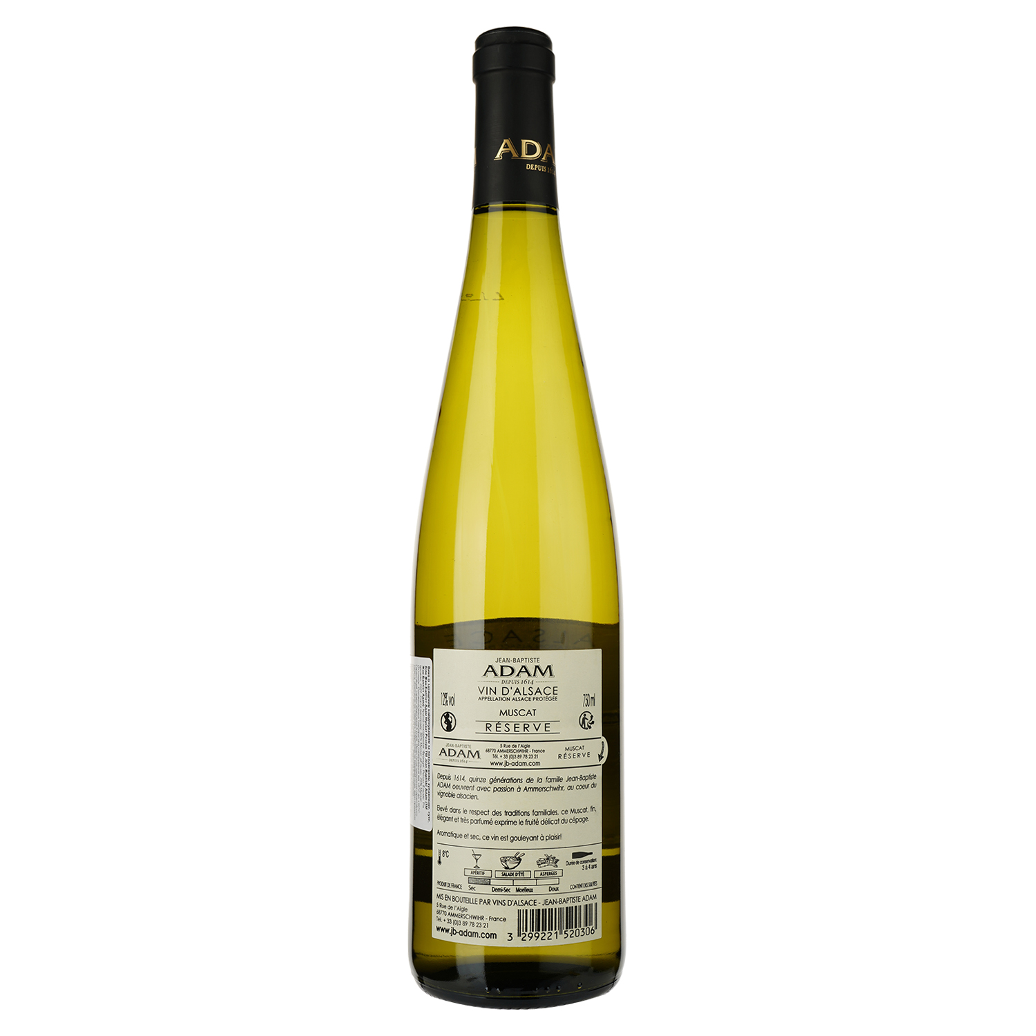 Вино Jean-Baptiste Adam Muscat Réserve біле сухе 0.75 л - фото 2