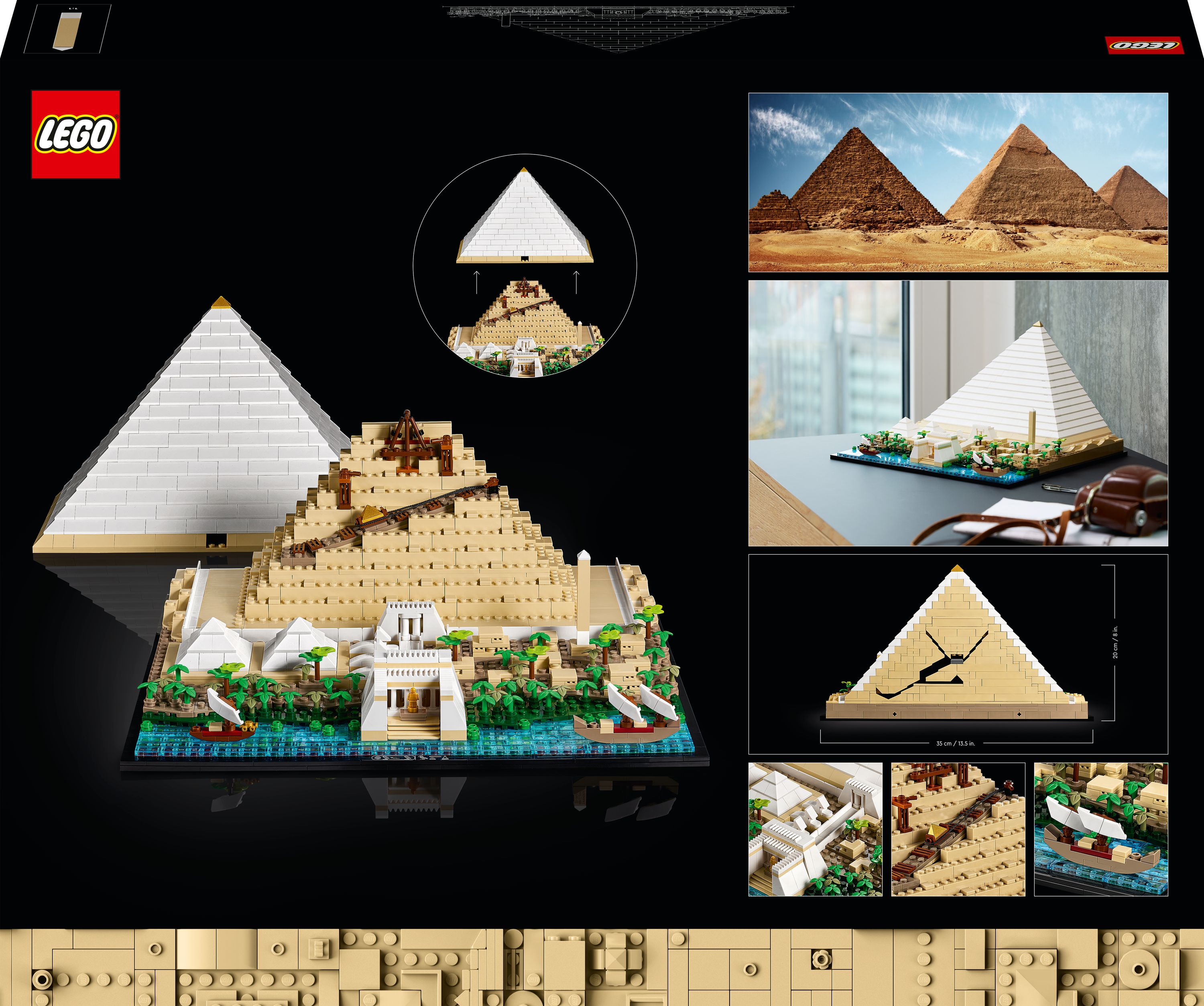 Конструктор LEGO Architecture Піраміда Хеопса, 1476 деталей (21058) - фото 9