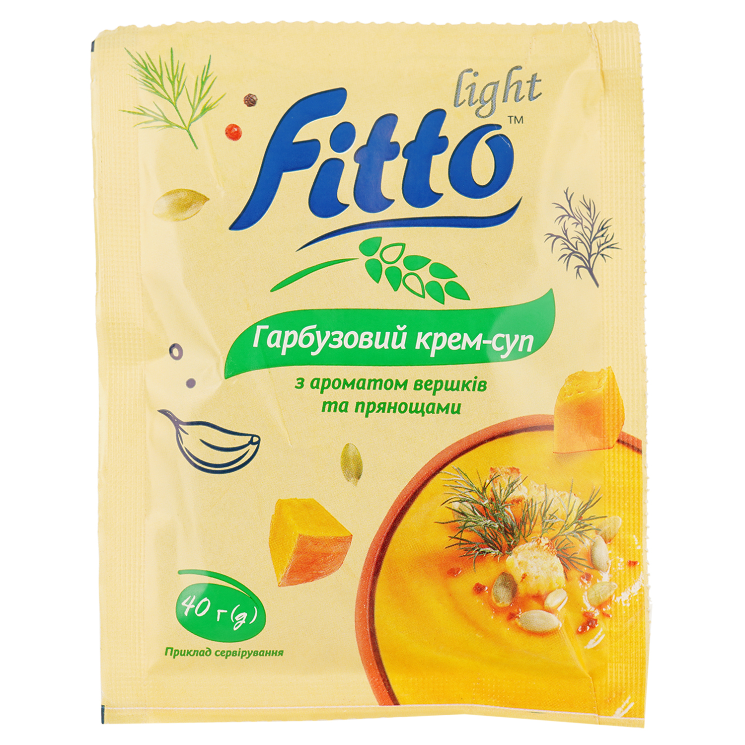 Крем-суп Fitto light тыквенный 40 г (915340) - фото 1