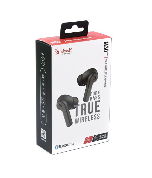 Наушники A4Tech Bloody M30 True Wireless Black - фото 5