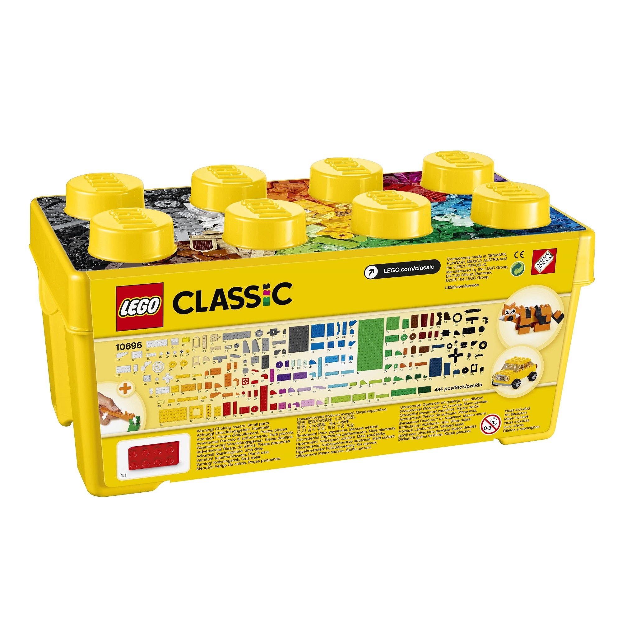 Конструктор LEGO Classic Средний Кубики для творческого конструирования, 484 детали (10696) - фото 2