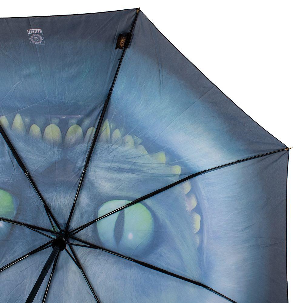 Жіноча складана парасолька напівавтомат Lamberti 103 см синя - фото 3