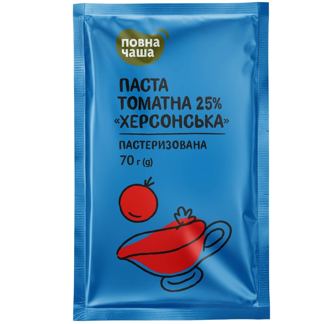 Паста томатная Полная Чаша Херсонская 25% 70 г (875141) - фото 1