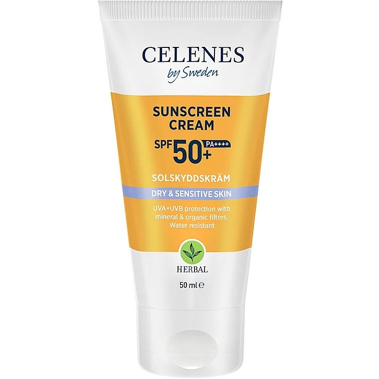 Сонцезахисний крем Celenes SPF 50+ для сухої та чутливої шкіри 50 мл - фото 1