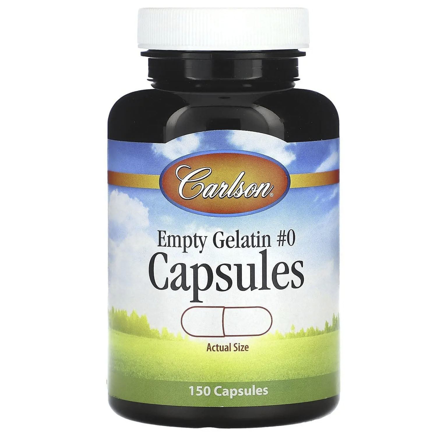 Порожні желатинові капсули Carlson Empty Gelatin Capsules # 0 середні 150 шт. - фото 1