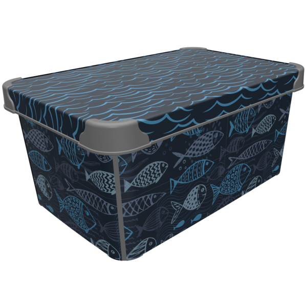 Коробка Qutu Style Box Ocean life, 10 л (STYLE BOX с/к OCEAN LIFE 10л.) - фото 1