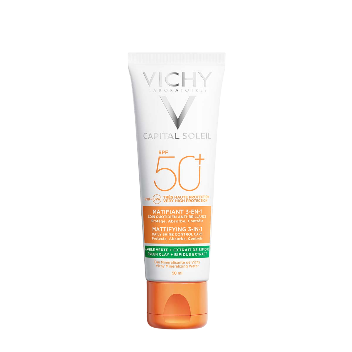 Сонцезахисний крем матовий 3в1 Vichy Capital Soleil Mattifying для жирної, проблемної шкіри, SPF50+, 50 мл (MB232700) - фото 2