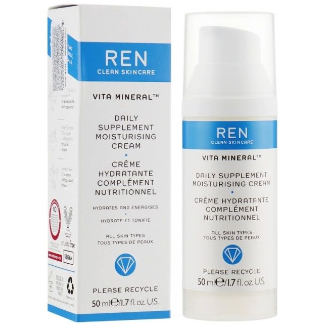 Оживляючий денний крем Ren Vita Mineral Daily Supplement Moisturising Cream, 50 мл - фото 1