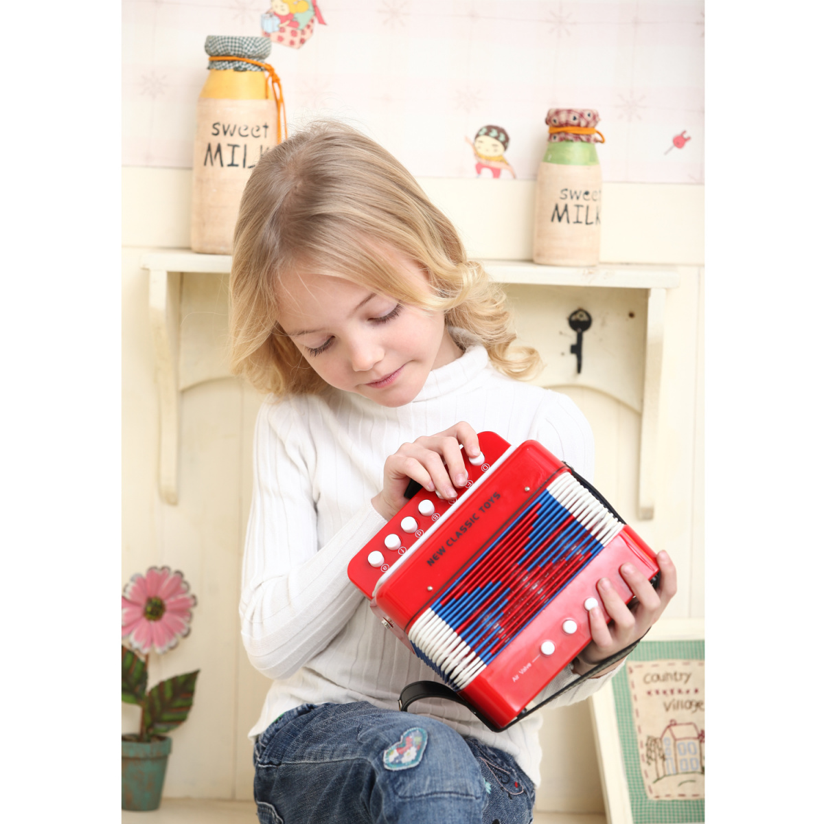 Дитячий іграшковий Акордеон New Classic Toys червоний (10055) - фото 3