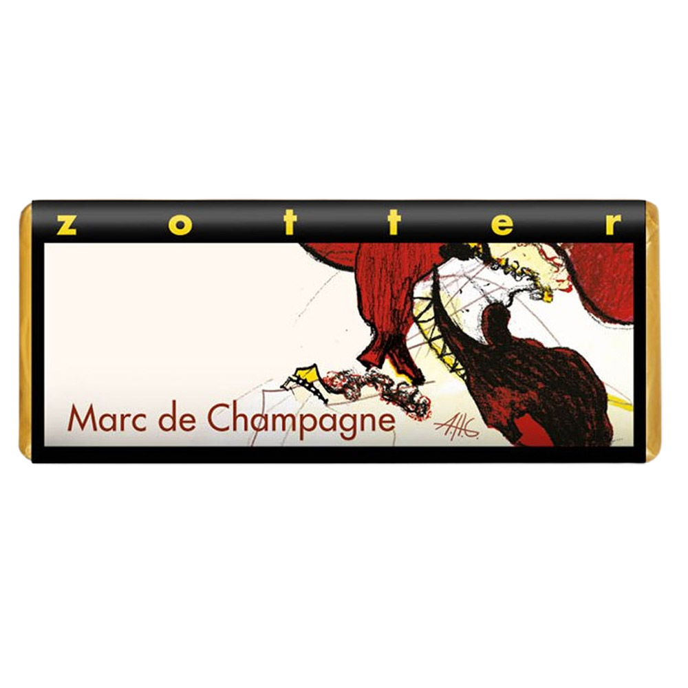 Шоколад чорний Zotter Marc de Champagne органічний 70 г - фото 1