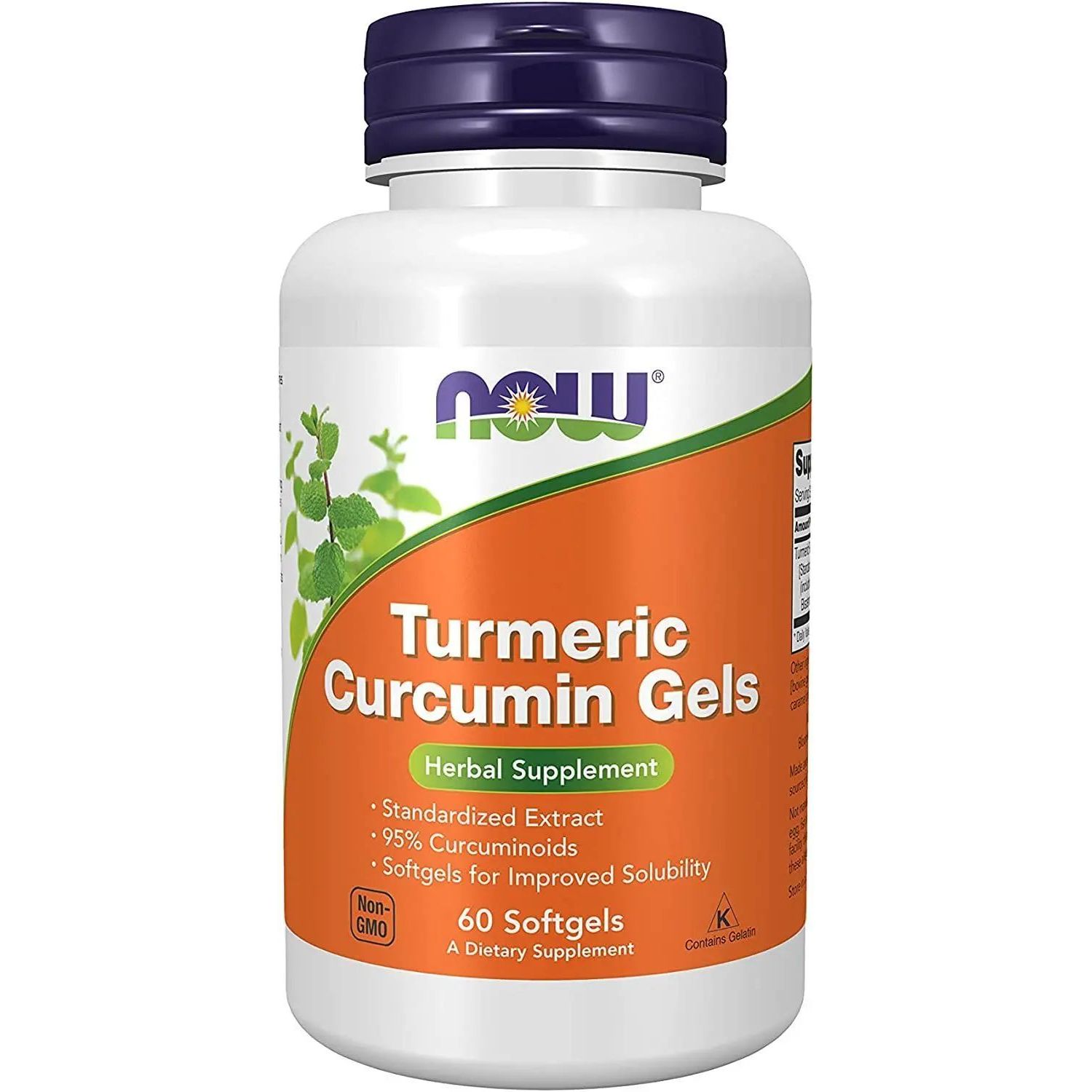 Куркумін Now Foods Turmeric Curcumin Gels 60 гелевих капсул - фото 1