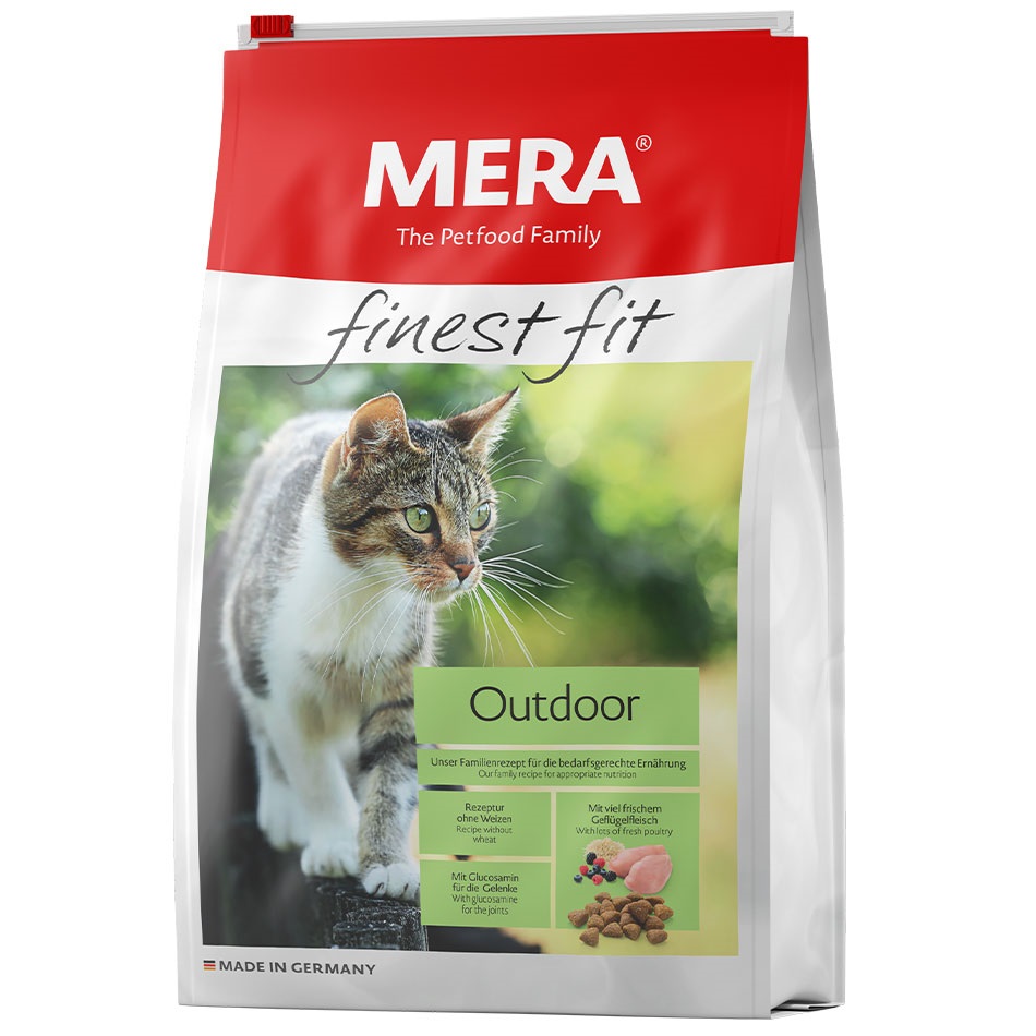 Сухой корм для активных кошек Mera finest fit Outdoor, 1,5 кг (033884-3828) - фото 1