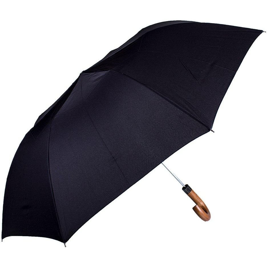 Мужской складной зонтик полуавтомат Zest 109 см черный - фото 1