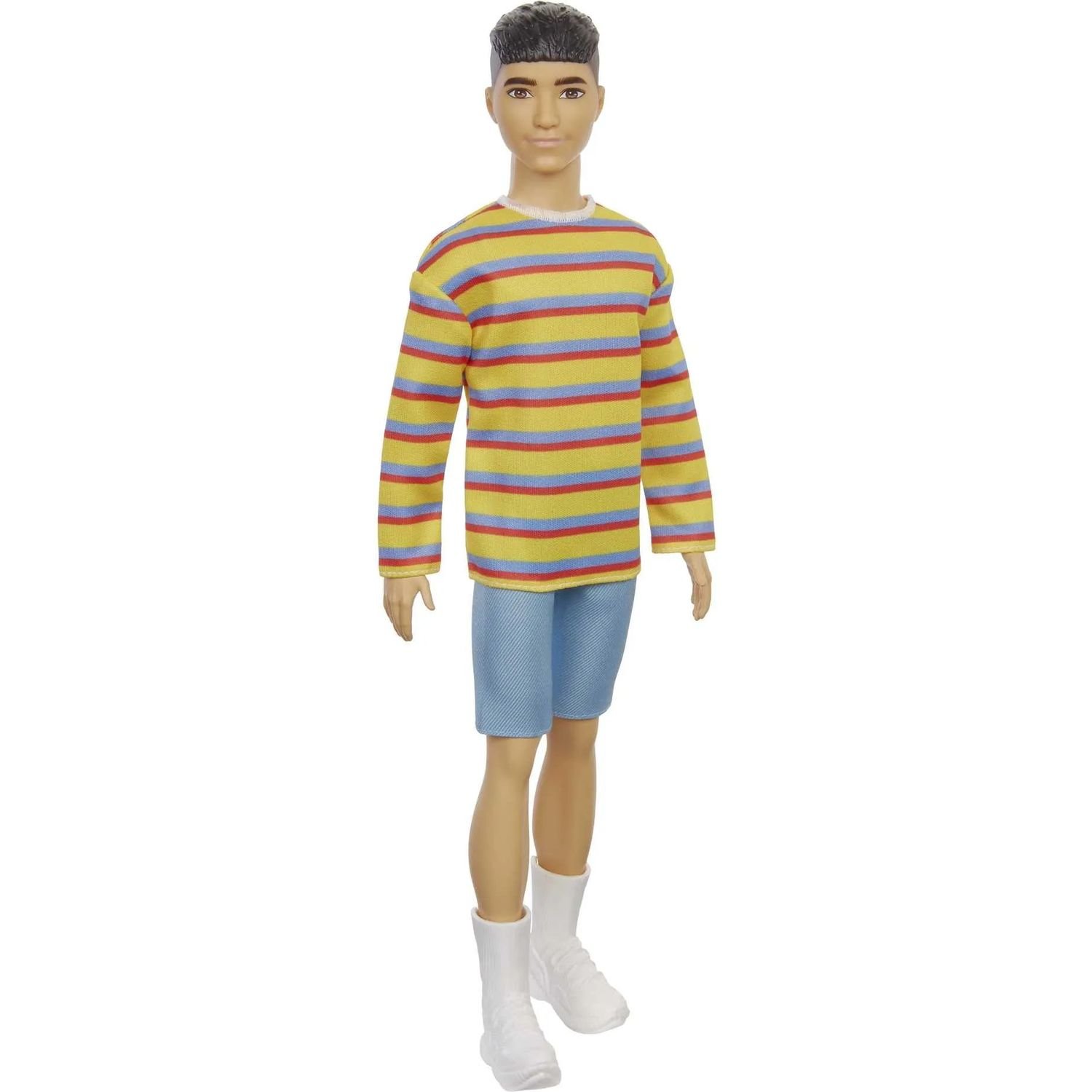 Лялька Barbie Кен Модник в смугастому светрі (GRB91) - фото 1