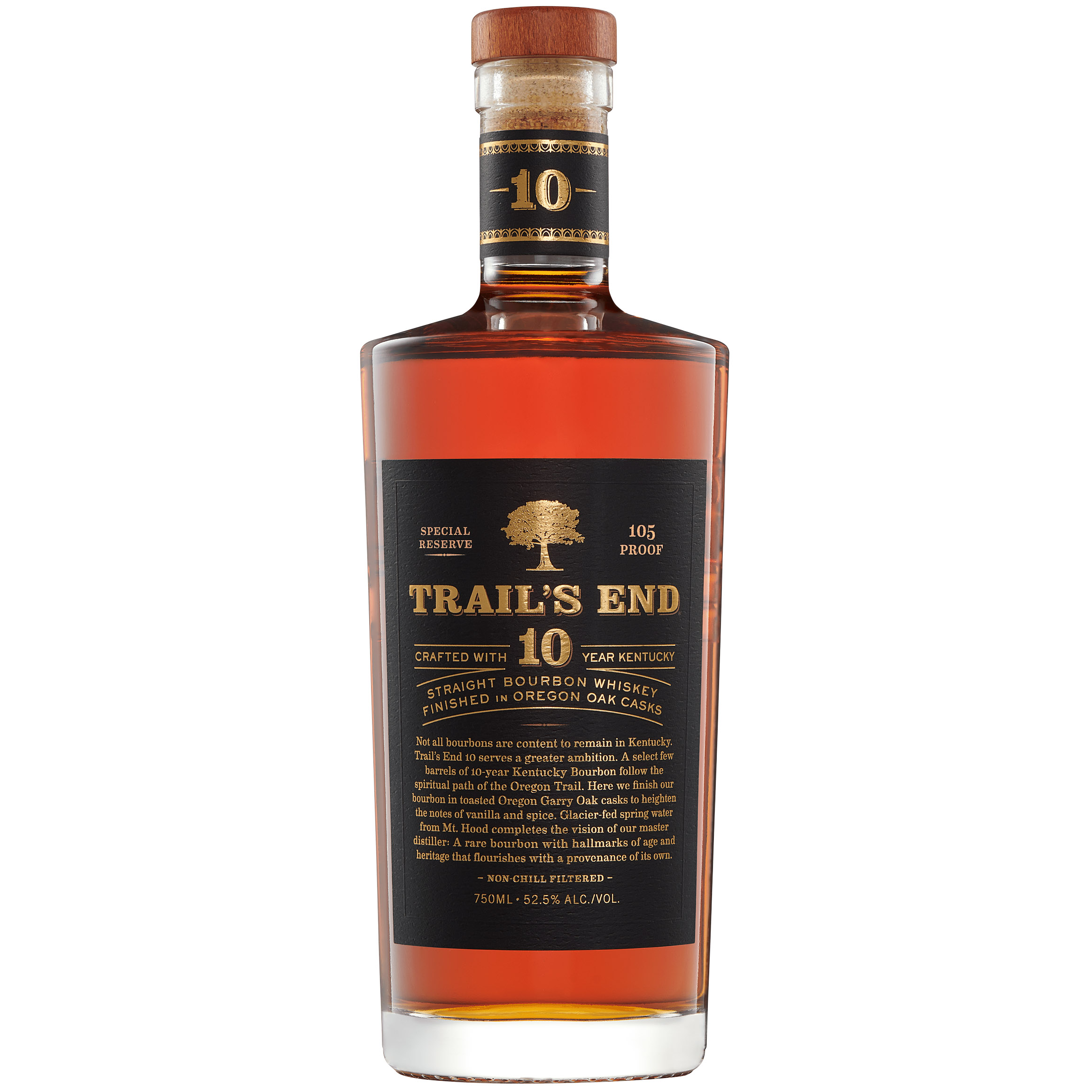 Віскі Trail's End Oregon Oak Finished 10 yo Kentucky Straight Bourbon Whiskey 52.5% 0.75 л - фото 1