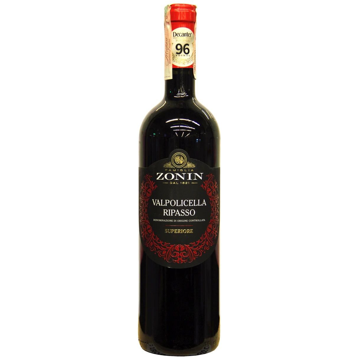 Вино Zonin Valpolicella Classico Superiore Ripasso, червоне, сухе, 14%, 0,75 л (37699) - фото 1