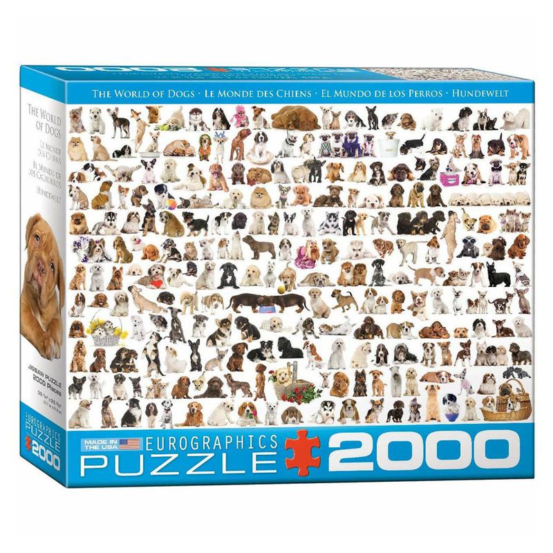 Пазл Eurographics Мир собак, 2000 элементов (8220-0581) - фото 1