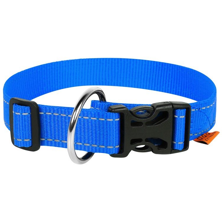 Нашийник для собак Dog Extremе, нейлоновий, регульований, 31-49х2,5 см, блакитний - фото 1