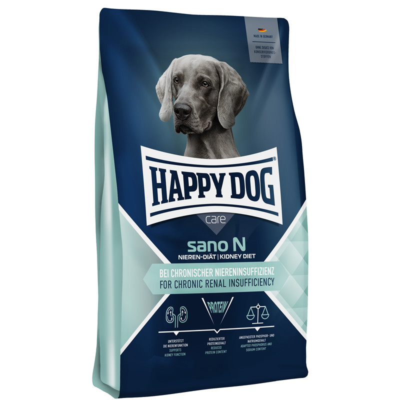 Сухой диетический корм для собак Happy Dog Care Plus Sano N с проблемами почек, сердца и печени 7.5 кг - фото 1