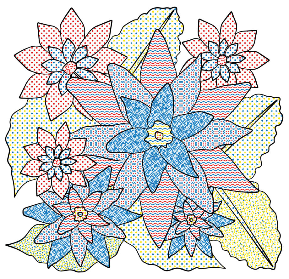 Водная раскраска Кристал Бук Цветы, 8 страниц (F00026498) - фото 3