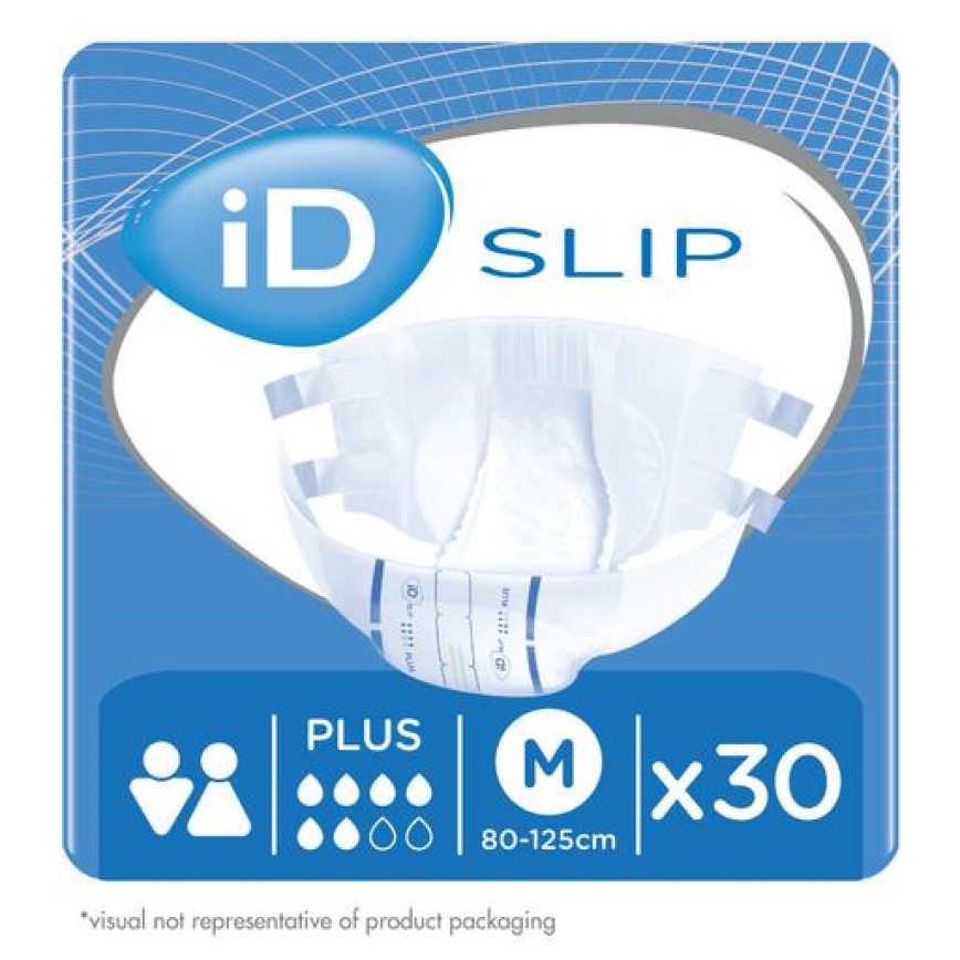 Підгузки для дорослих iD SLIP Plus Medium, 30 шт. - фото 1