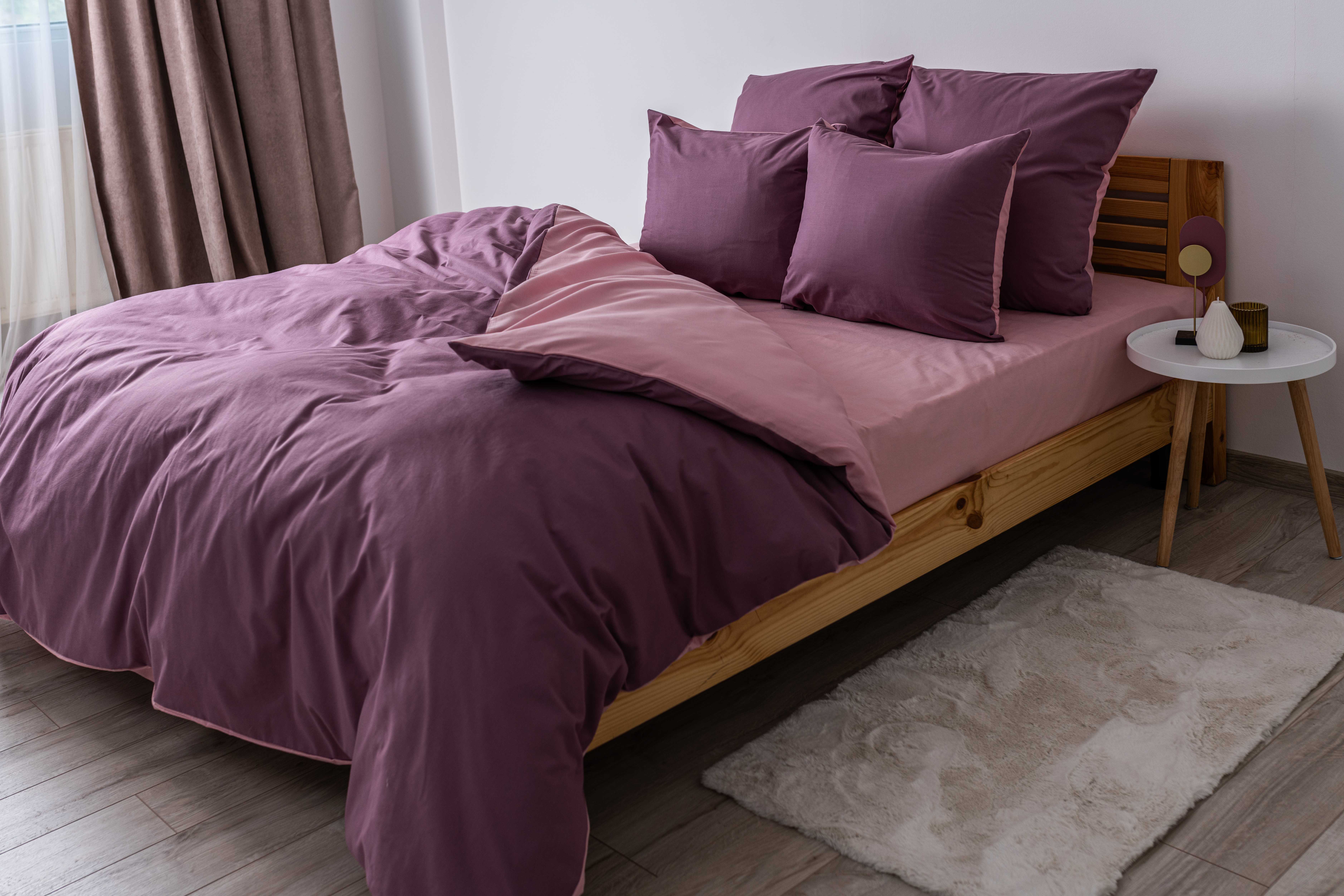 Комплект постільної білизни ТЕП Happy Sleep Рожевий Турмалін сімейний рожевий з фіолетовим (2-03797_26220) - фото 2