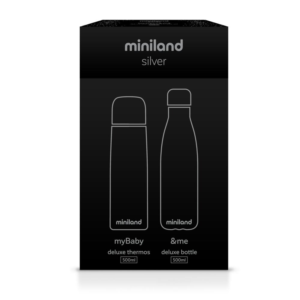 Набор Miniland Mybaby&Me Silver, серебристый, 2 предмета (89258) - фото 4