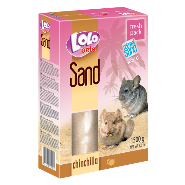 Пісок для шиншилл Lolopets, 1,5 кг (LO-71051) - фото 1