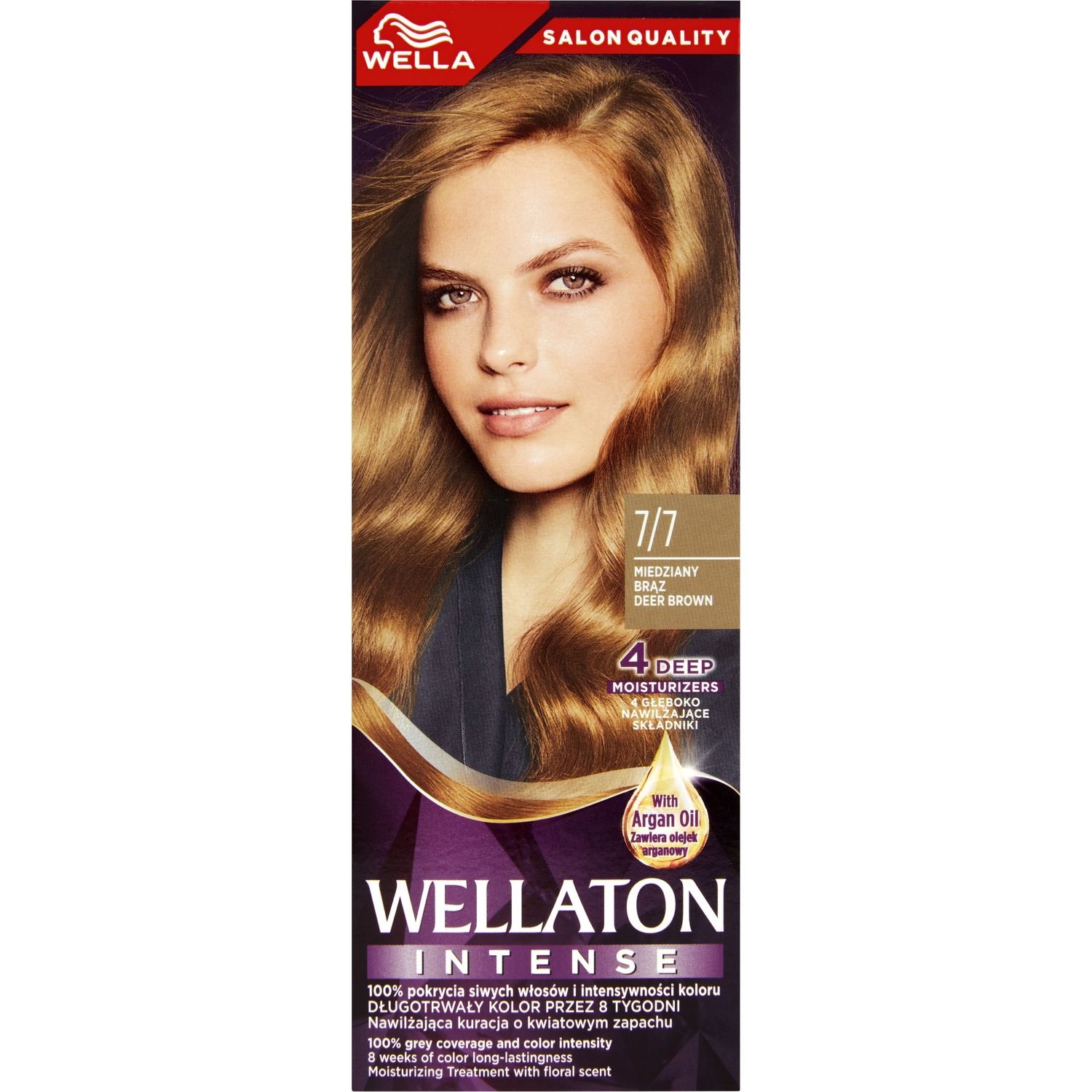 Інтенсивна крем-фарба для волосся Wellaton, відтінок 7/7 (Карамельний шоколад), 110 мл - фото 2