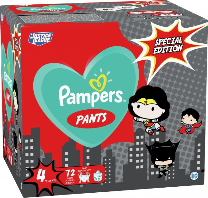 Подгузники-трусики Pampers Justice league Pants 4 (9-15 кг), 72 шт. - фото 2