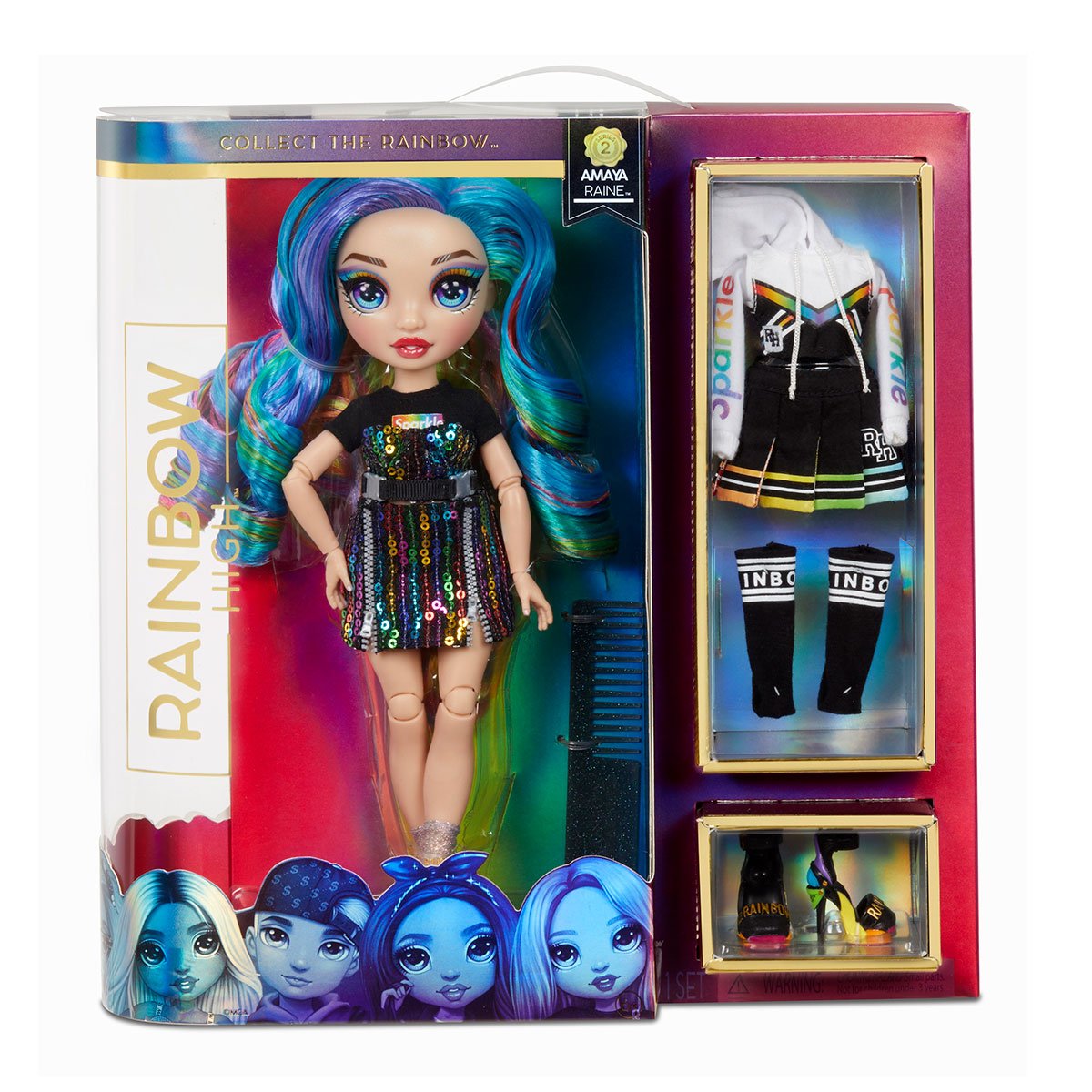 Кукла Rainbow High S2 Амая Рэин, с аксессуарами, 27 см (572138) - фото 5