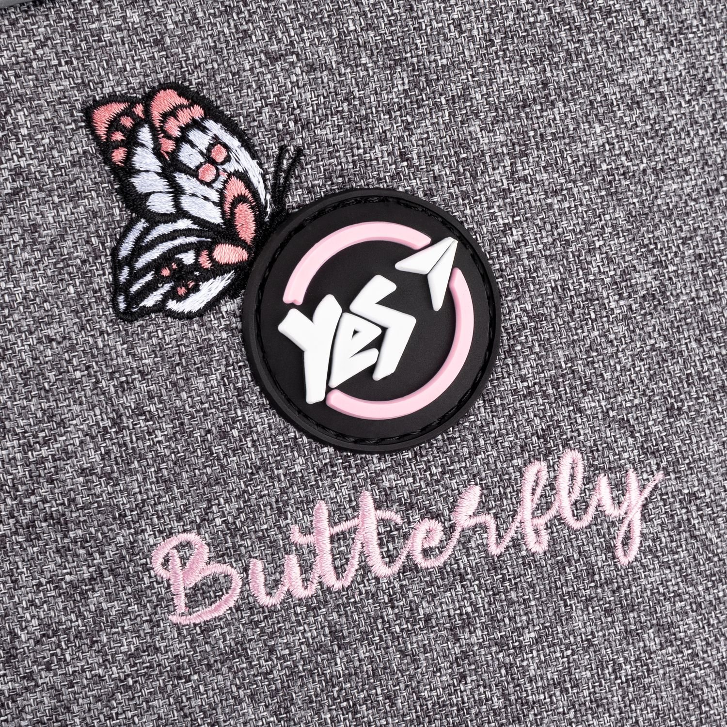 Рюкзак Yes S-72 Butterfly, сірий з рожевим (554631) - фото 14