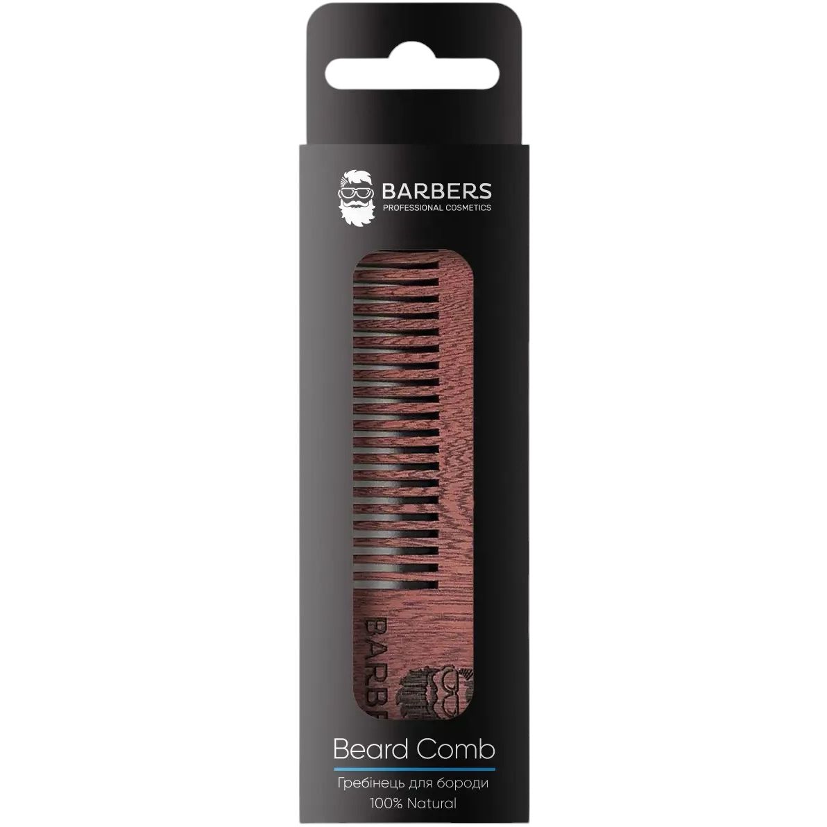 Гребінець для бороди та вусів Barbers Beard Comb - фото 3