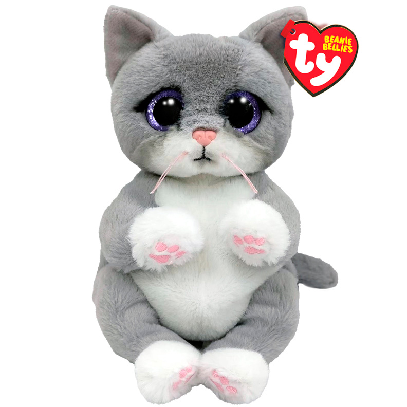 М'яка іграшка TY Beanie Bellies Сіре кошеня Morgan, 22 см (41055) - фото 1