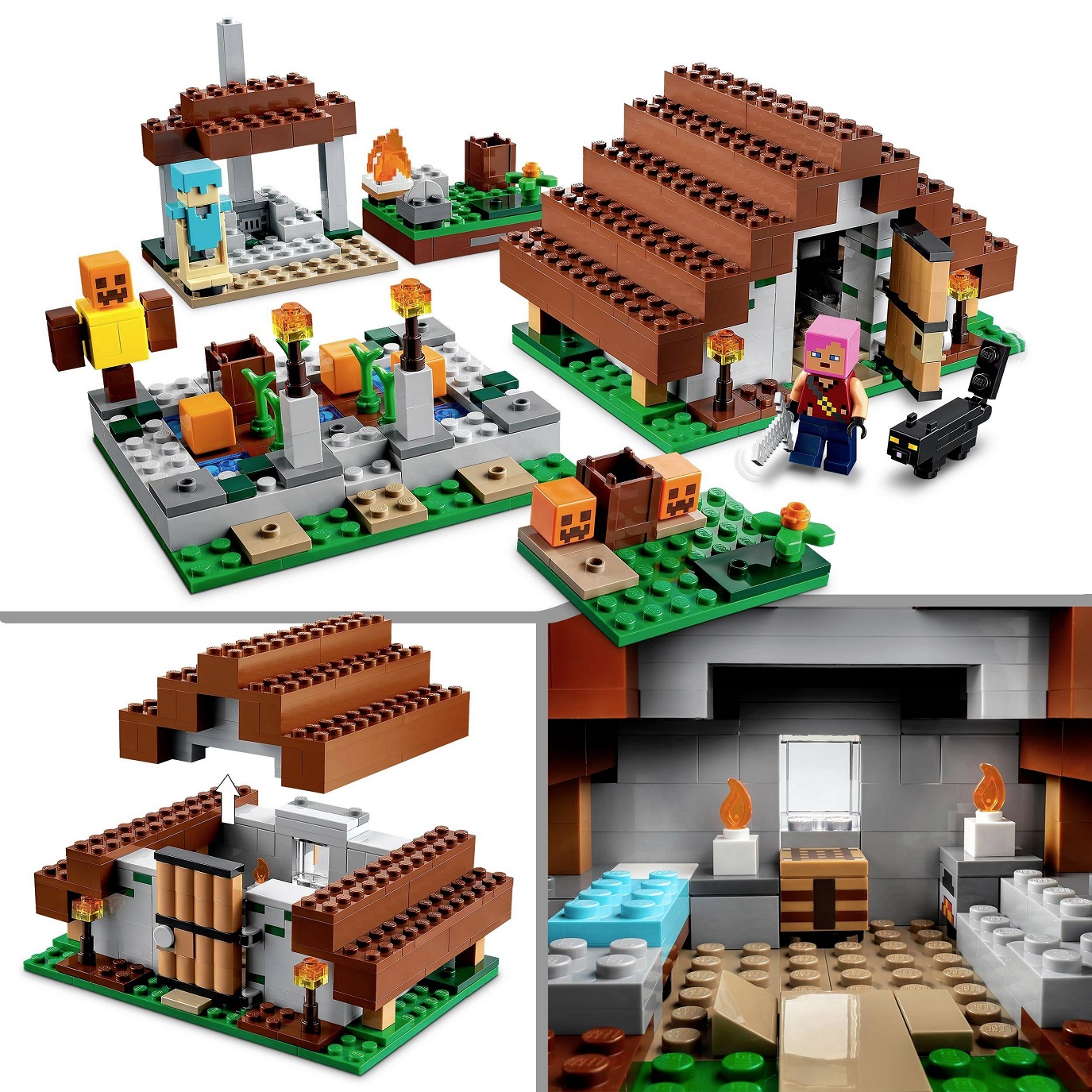 Конструктор LEGO Minecraft Заброшенная деревня, 422 детали (21190) - фото 7