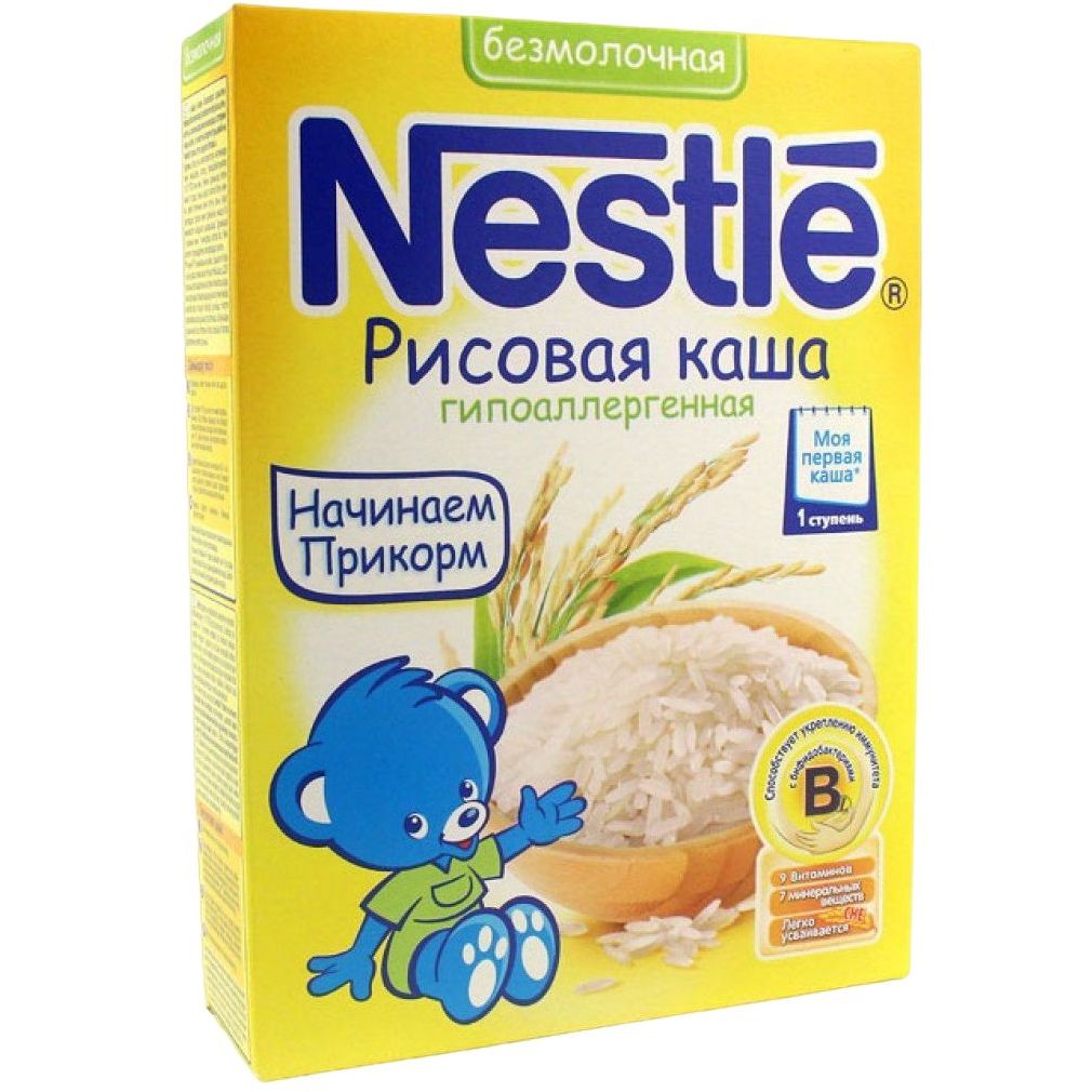 Безмолочная каша Nestle Рисовая 200 г - фото 1